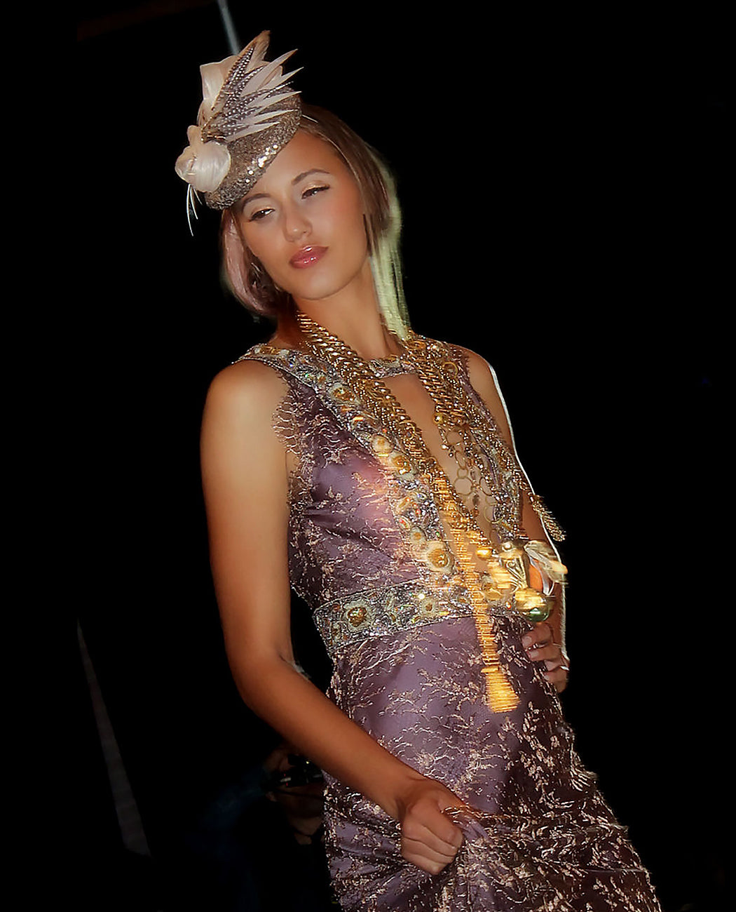Aphrodite's Fall' Lace Evening Gown by Linda Asaf Linda Asaf Design - Austin, TX Aphrodite's Fall' Lace Evening Gown by Linda Asaf Linda Asaf Design - Austin, TX