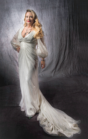 Autumn Italian Sequin Wedding Gown