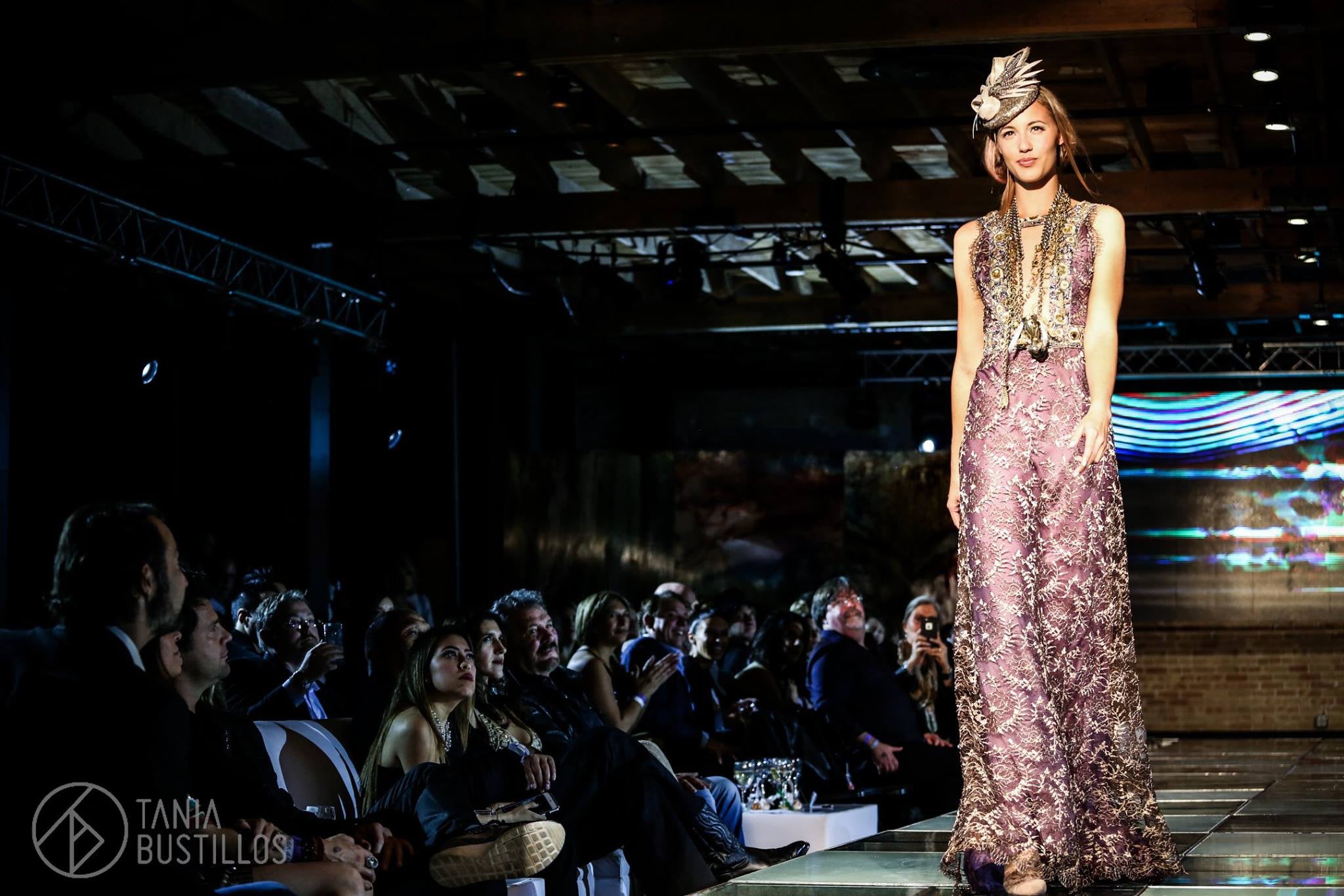 Aphrodite's Fall' Lace Evening Gown by Linda Asaf Linda Asaf Design - Austin, TX Aphrodite's Fall' Lace Evening Gown by Linda Asaf Linda Asaf Design - Austin, TX